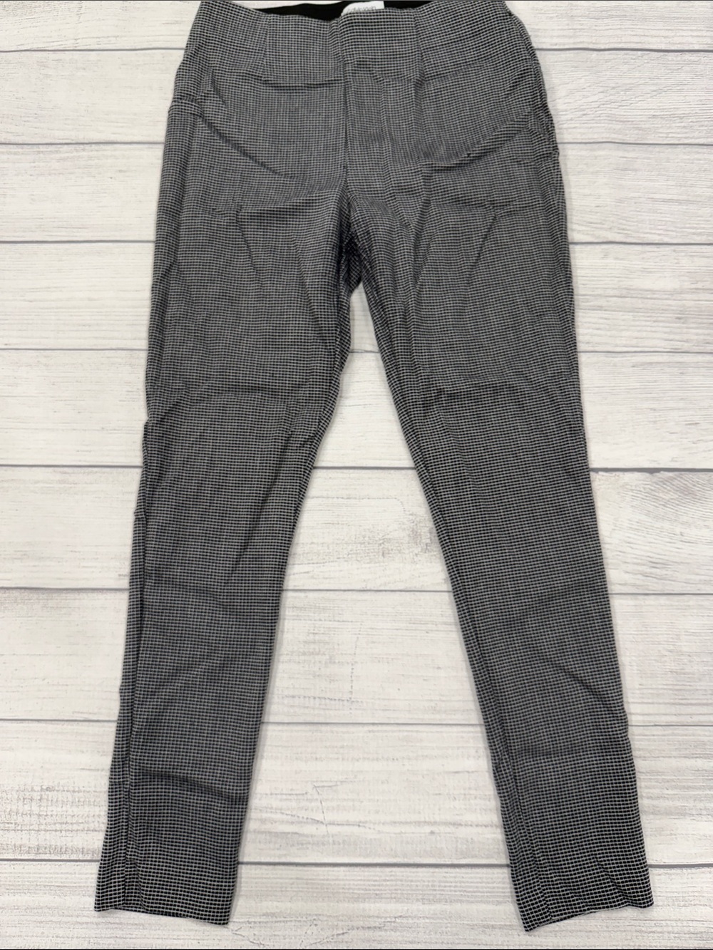 Calvin Klein Pull On Checkered Dress Pants Size 6 Slim Fit